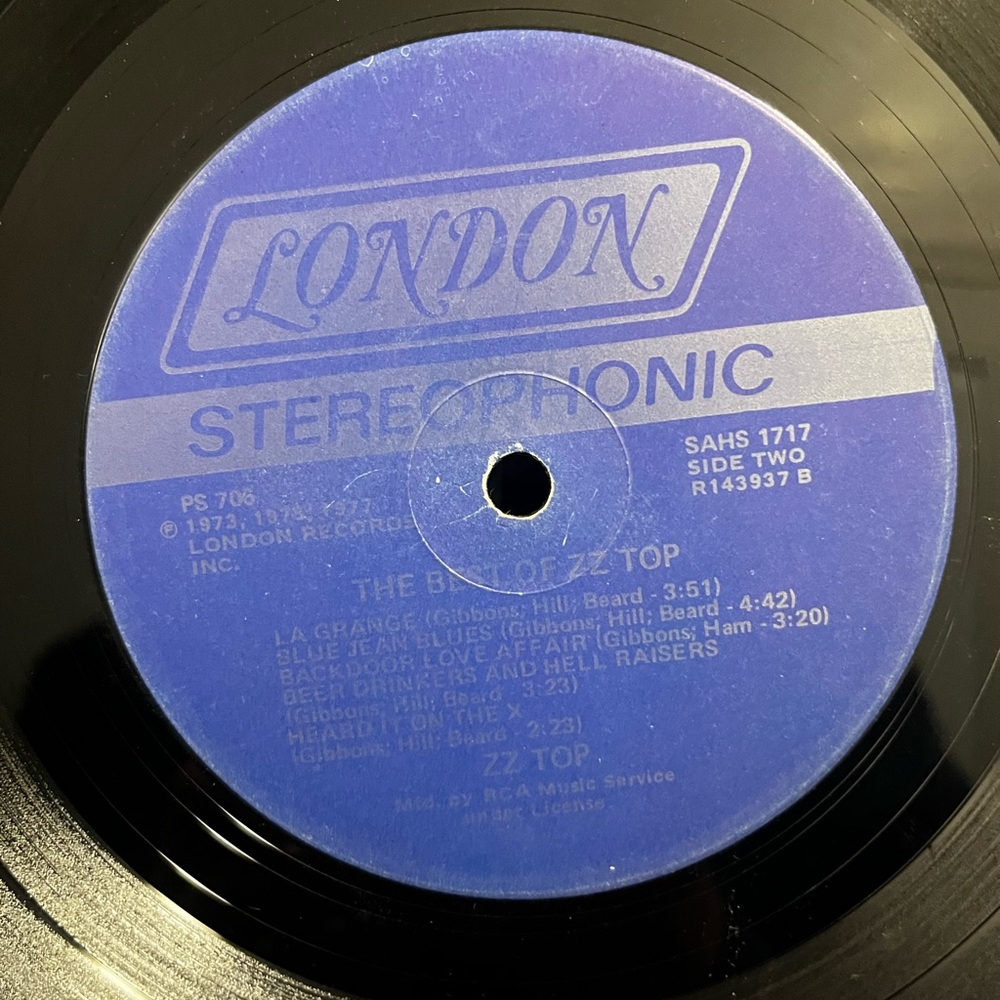Best of ZZ TOP Vinyl Record 1976 - Picture 4 of 6